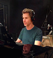 Pianist Andy Ostwald recording at Fantasty Studios